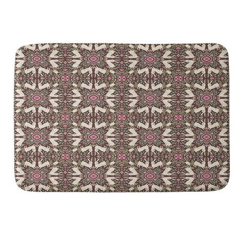 Pimlada Phuapradit Floral Bunny Tile Memory Foam Bath Mat