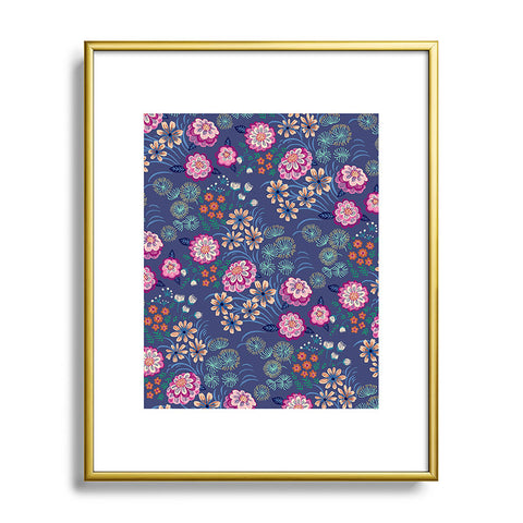 Pimlada Phuapradit Floral Gems Metal Framed Art Print