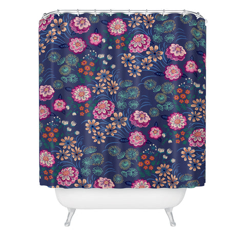 Pimlada Phuapradit Floral Gems Shower Curtain