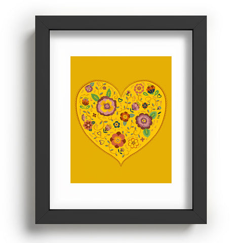 Pimlada Phuapradit Floral heart 2 Recessed Framing Rectangle