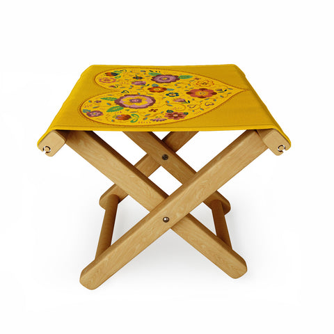 Pimlada Phuapradit Floral heart 2 Folding Stool