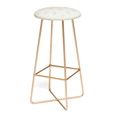 Pimlada Phuapradit Floral Mandala tile Bar Stool