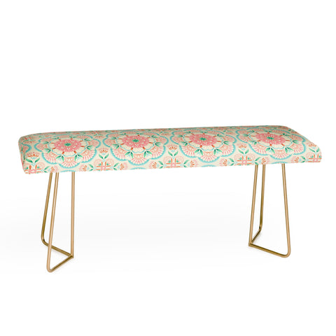 Pimlada Phuapradit Floral Mandala tile Bench