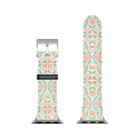 Pimlada Phuapradit Floral Mandala tile Apple Watch Band