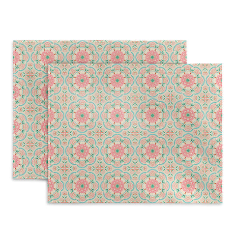 Pimlada Phuapradit Floral Mandala tile Placemat