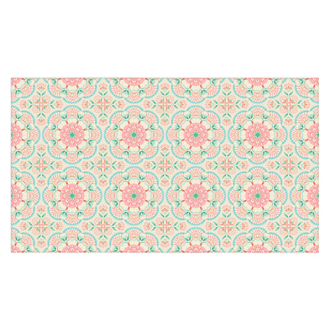 Pimlada Phuapradit Floral Mandala tile Tablecloth