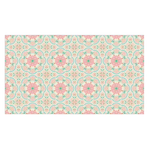 Pimlada Phuapradit Floral Mandala tile Tablecloth