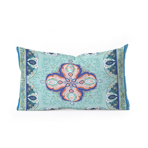 Pimlada Phuapradit Floral Maze 01 Oblong Throw Pillow