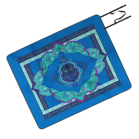 Pimlada Phuapradit Floral Maze Picnic Blanket