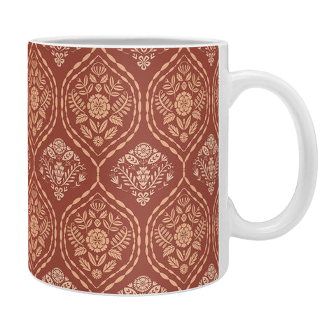 Pimlada Phuapradit Floral Ogee Sienna Coffee Mug