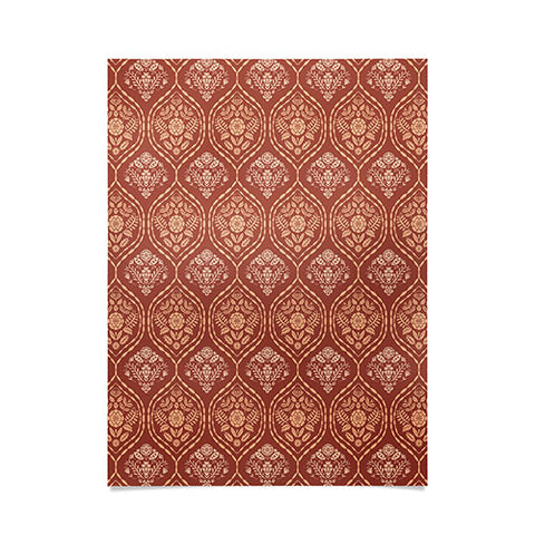 Pimlada Phuapradit Floral Ogee Sienna Poster