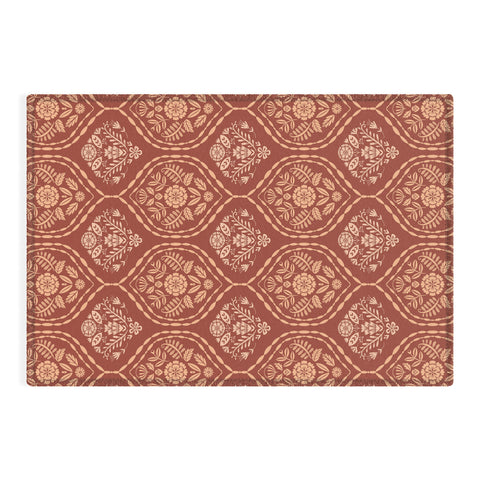 Pimlada Phuapradit Floral Ogee Sienna Outdoor Rug