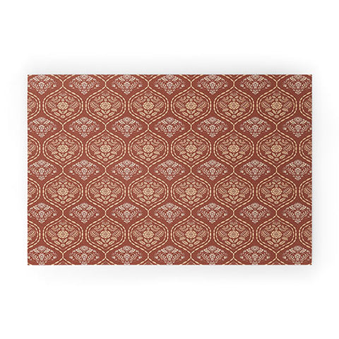 Pimlada Phuapradit Floral Ogee Sienna Welcome Mat