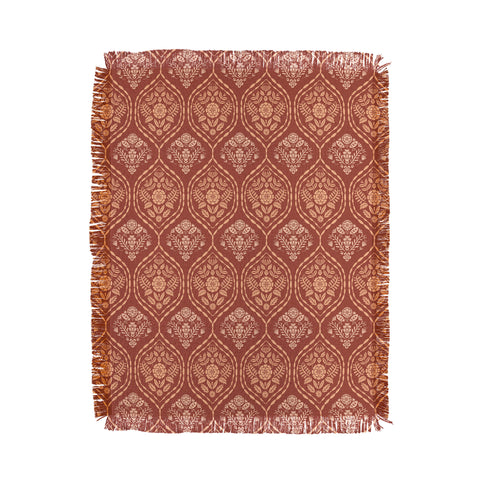 Pimlada Phuapradit Floral Ogee Sienna Throw Blanket