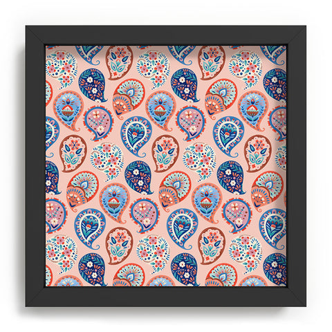 Pimlada Phuapradit Floral Paisley Half Drop Recessed Framing Square