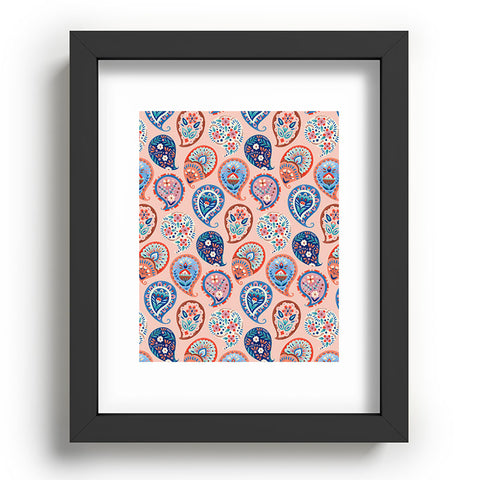 Pimlada Phuapradit Floral Paisley Half Drop Recessed Framing Rectangle