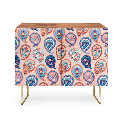 Pimlada Phuapradit Floral Paisley Half Drop Credenza