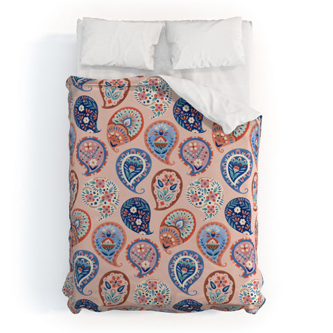 Pimlada Phuapradit Floral Paisley Half Drop Duvet Cover