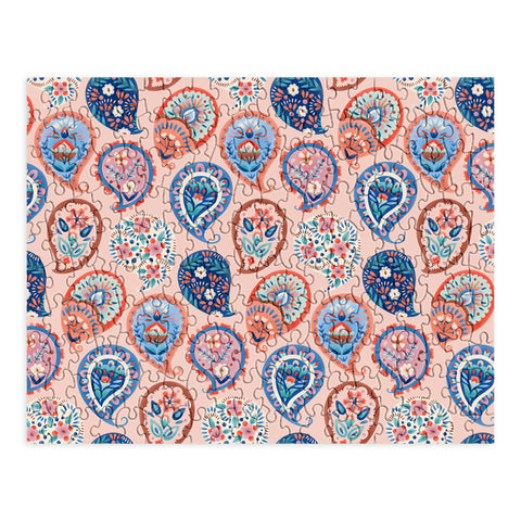 Pimlada Phuapradit Floral Paisley Half Drop Puzzle