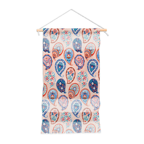 Pimlada Phuapradit Floral Paisley Half Drop Wall Hanging Portrait