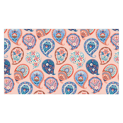 Pimlada Phuapradit Floral Paisley Half Drop Tablecloth