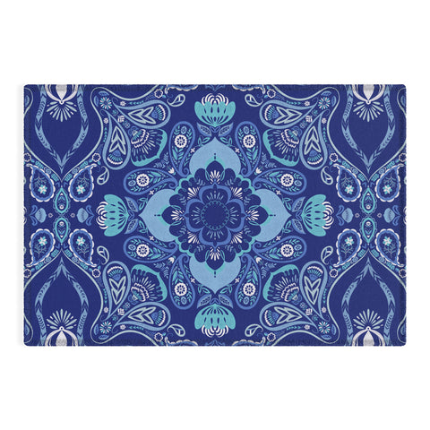 Pimlada Phuapradit Floral Paisley tiles Outdoor Rug