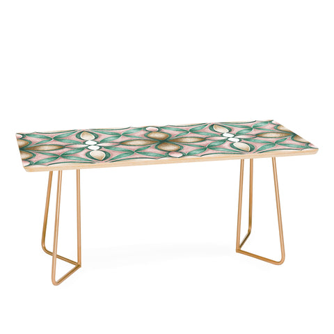 Pimlada Phuapradit Floral tile pink and green Coffee Table