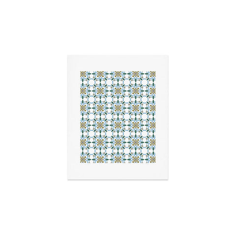 Pimlada Phuapradit Floral tiles 4 Art Print