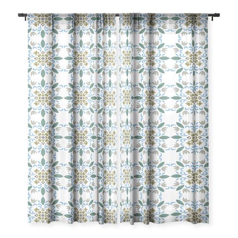 Pimlada Phuapradit Floral tiles 4 Sheer Non Repeat