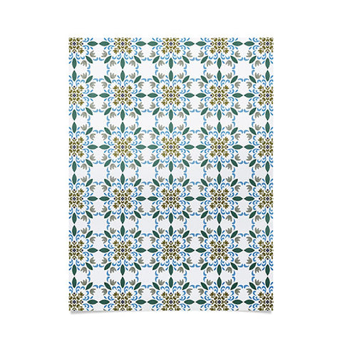 Pimlada Phuapradit Floral tiles 4 Poster