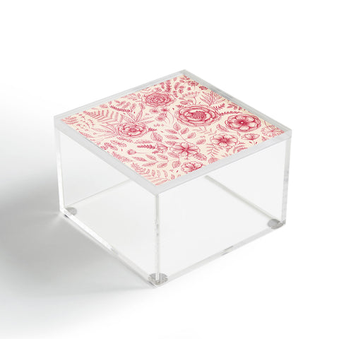 Pimlada Phuapradit Flower drawing pink Acrylic Box