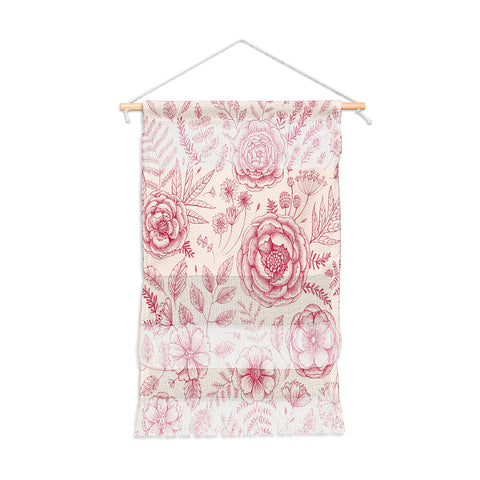 Pimlada Phuapradit Flower drawing pink Wall Hanging Portrait