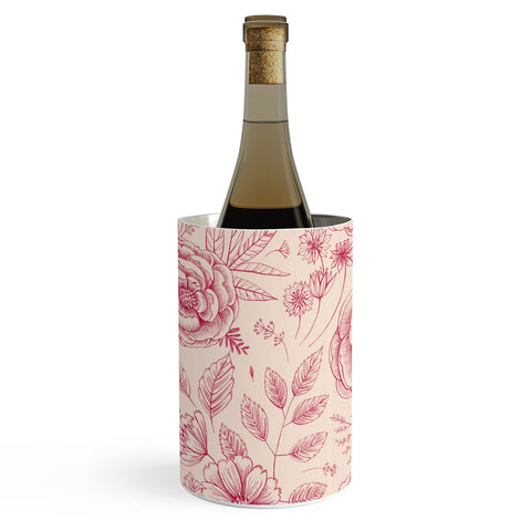 Pimlada Phuapradit Flower drawing pink Wine Chiller