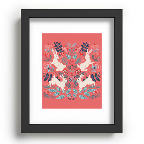 Pimlada Phuapradit Folk Bunnies Recessed Framing Rectangle