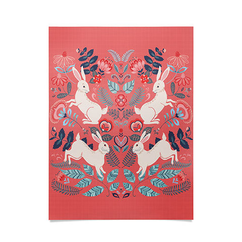 Pimlada Phuapradit Folk Bunnies Poster