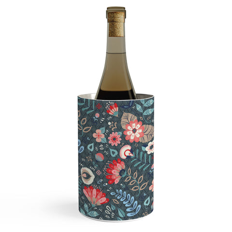 Pimlada Phuapradit Folk Floral Gray Wine Chiller