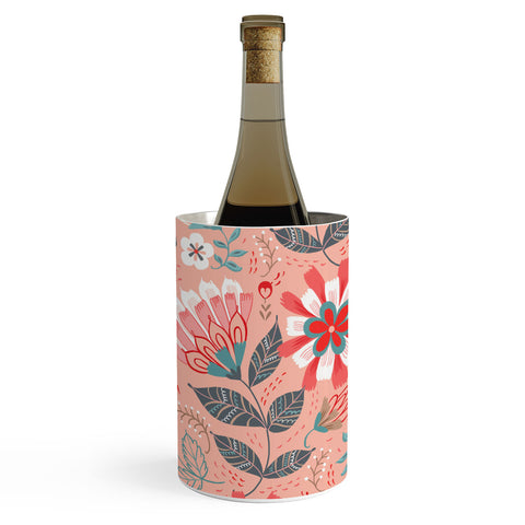Pimlada Phuapradit Folk Floral Pink Wine Chiller