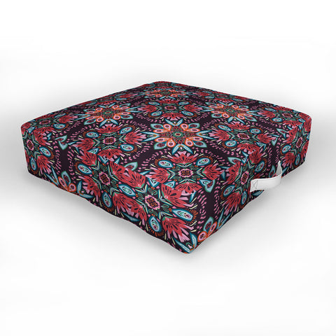 Pimlada Phuapradit Folk Ivy Outdoor Floor Cushion