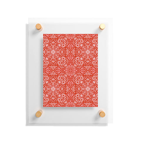 Pimlada Phuapradit Forest maze in red Floating Acrylic Print