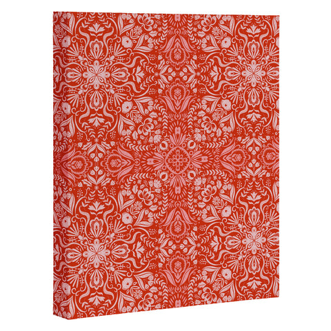 Pimlada Phuapradit Forest maze in red Art Canvas