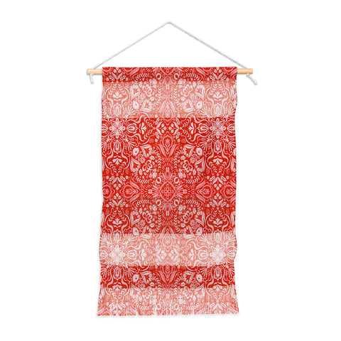 Pimlada Phuapradit Forest maze in red Wall Hanging Portrait