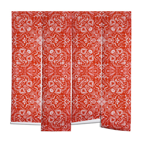 Pimlada Phuapradit Forest maze in red Wall Mural