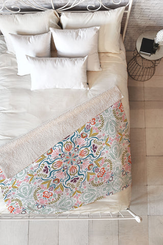 Pimlada Phuapradit Forest Maze Fleece Throw Blanket