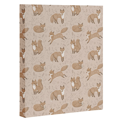 Pimlada Phuapradit Fox and foliage Art Canvas
