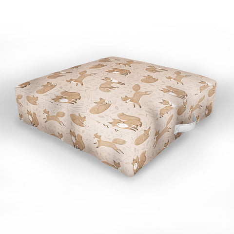 Pimlada Phuapradit Fox and foliage Outdoor Floor Cushion