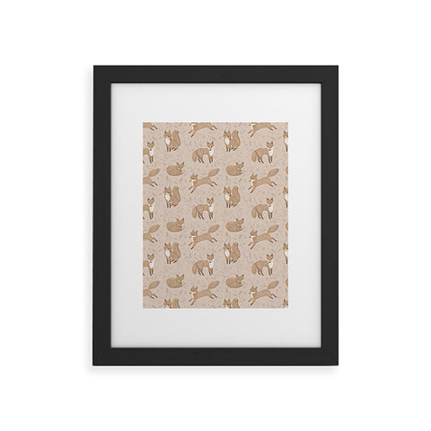 Pimlada Phuapradit Fox and foliage Framed Art Print