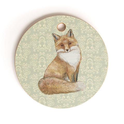 Pimlada Phuapradit Fox Portrait Cutting Board Round