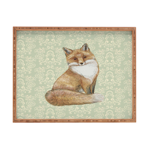 Pimlada Phuapradit Fox Portrait Rectangular Tray