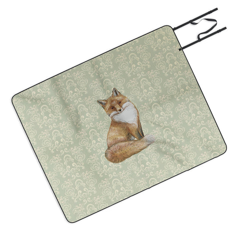 Pimlada Phuapradit Fox Portrait Picnic Blanket