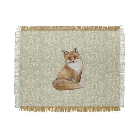 Pimlada Phuapradit Fox Portrait Throw Blanket